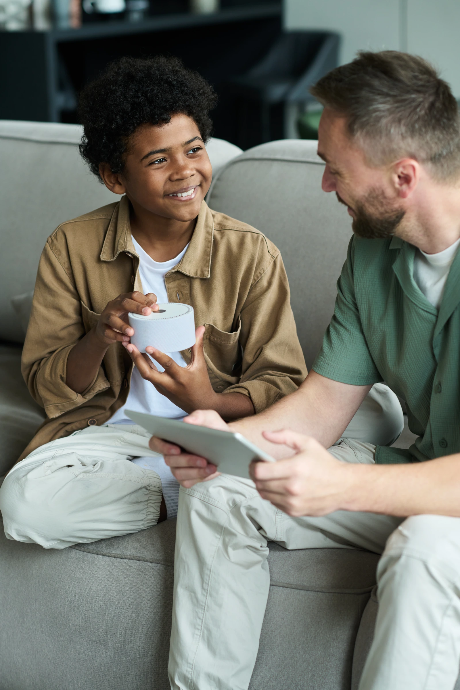 Dos personas compartiendo una conversación